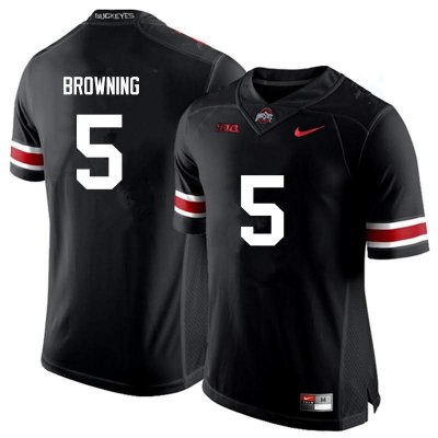 Men's Ohio State Buckeyes #5 Baron Browning Black Nike NCAA College Football Jersey Anti-slip HYO4344GP